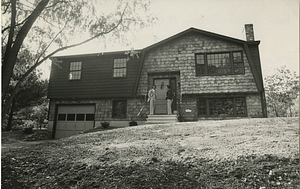 Dick Freitas and John Slavin in front of Home Builder's Association