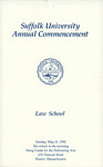 1992 Suffolk University commencement program, Law School