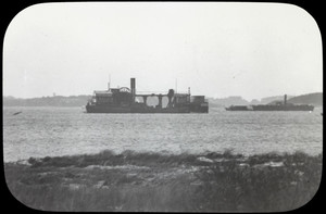 Two vessels on the Cape Cod Canal