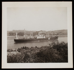 Japanese Steamer, Cape Cod Canal, July 1941.