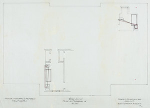Attic plumbing plan, 1/4 inch scale, residence of Mrs. Charles C. Pomeroy [Edith Burnet (Mrs. Charles Coolidge Pomeroy)], "Seabeach", Newport, R. I., 1900.