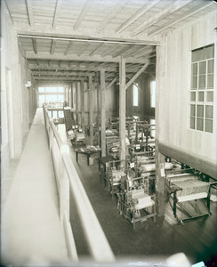 Devereaux Mansion School weaving machines