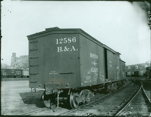 Boston & Albany railroad car No. 12586, location unknown, undated