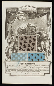Page from "The repository of arts, literature, commerce, manufactures, fashions and politics," printed for R. Ackermann, London, No. 25, January 1811