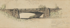 Drawing of Northern Circumferential Highway over Essex St., Gloucester, Mass., 1945