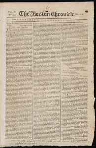 The Boston Chronicle, 3 - 7 August 1769