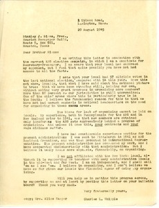 Letter from Charles L. Whipple to Stanley J. Simms