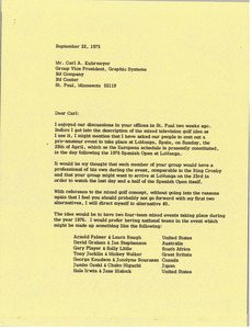 Letter from Mark H. McCormack to Carl A. Kuhrmeyer