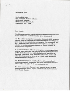 Letter from H. Kent Stanner to Donald L. Dell