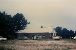 Antioch Church, Blue Mountain, Miss.: rebuilt after an arson attack