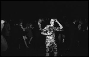 Woman dancing energetically at the JOPA Club