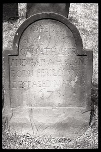 Gravestone of Joseph Stanly (1675), Ancient Burying Ground