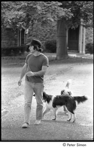 Paul Simon with dogs