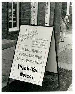 "Thank you notes"