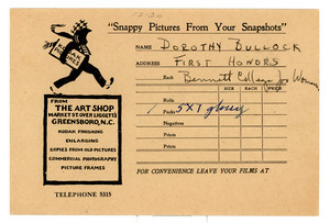 Photograph envelope