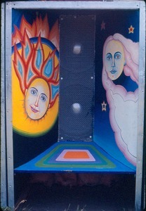 Spirit in Flesh speaker cabinet painted by Kathy Weintraub