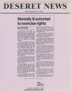 Mentally ill exhorted to exercise rights