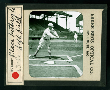 Leslie Mann Baseball Lantern Slide, No. 63-C