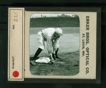 Leslie Mann Baseball Lantern Slide, No. 225