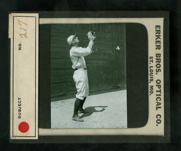 Leslie Mann Baseball Lantern Slide, No. 217