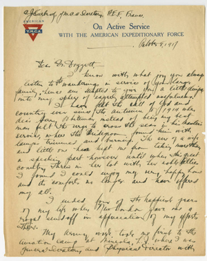 Letter from Conrad J. Surbeck to Laurence L. Doggett (October 8, 1917)
