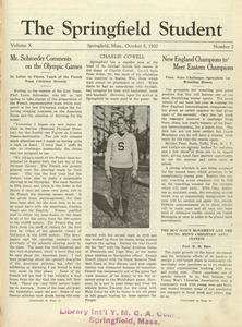 The Springfield Student (vol. 10, no. 2), October 8, 1920