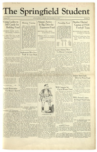 The Springfield Student (vol. 14, no. 09) November 30, 1923