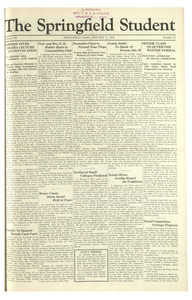 The Springfield Student (vol. 20, no. 11) January 17, 1930