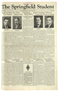 The Springfield Student (vol. 20, no. 19) March 14, 1930