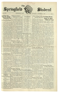 The Springfield Student (vol. 22, no. 08) November 18, 1931