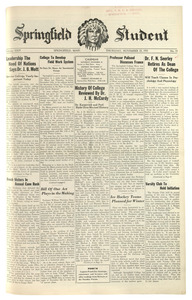 The Springfield Student (vol. 24, no. 14) November 23, 1933