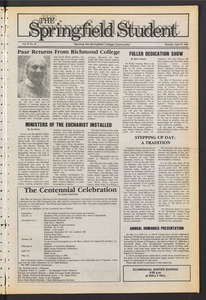 The Springfield Student (vol. 97, no. 19) Apr. 19, 1984