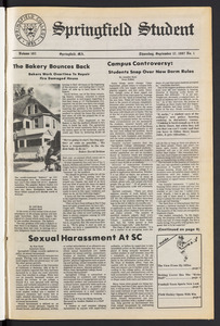 The Springfield Student (vol. 102, no. 1) Sept. 17, 1987
