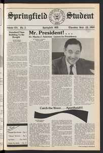 The Springfield Student (vol. 104, no. 2) Sept. 28, 1989