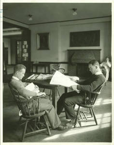 Students Studying in Marsh Memorial Reading Room