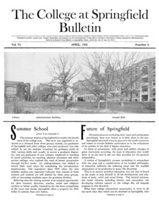 The Bulletin (vol. 6, no. 6), April 1933