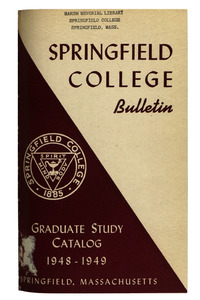 Springfield College Bulletin, Graduate Study Catalog 1948-1949
