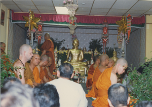 Consecration: The monks arrive and assemble, 1987