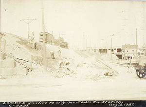 Dorchester Rapid Transit section 2. Incline to west section Fields Corner Station