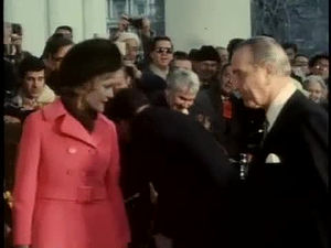 Nixon; LBJ with Richard Nixon, 1969