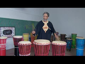 Traditions: Ohio Heritage Fellows; Baba Jubal Harris drum performance, 1 of 3