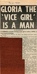 Gloria the "Vice Girl" Is a Man