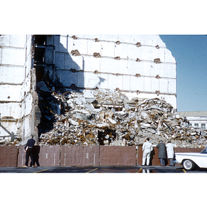 Boston Storage Warehouse under demolition