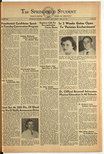 The Springfield Student (vol. 42, no. 19) April 22, 1955