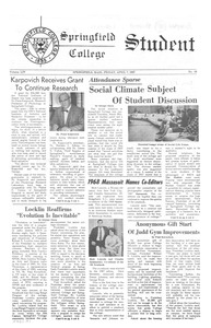 The Springfield Student (vol. 54, no. 19) April 7, 1967
