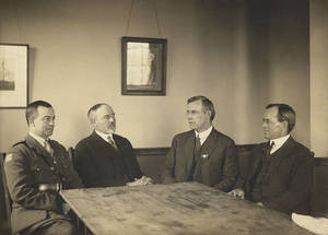 Doggett in a meeting at the City Club in Boston, 1919
