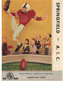 Official Program, Springfield College vs. American International College, October 23, 1965