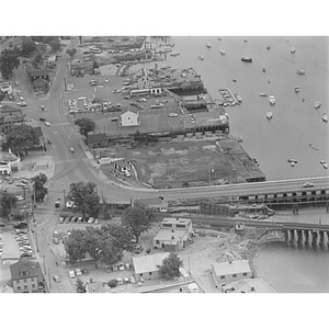 Marine Basin and foot of bridge, Beverly, MA