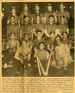 George Rose Disposal baseball team photo