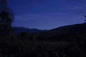 October Taconic Range Panorama #1 from Northwest Hill Road southeast from Mason's Farm.